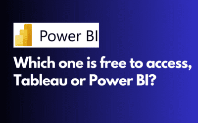 fee to access, Tableau or Power BI