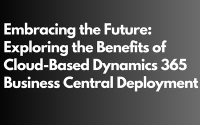 cloud-based Dynamics 365 Business Central