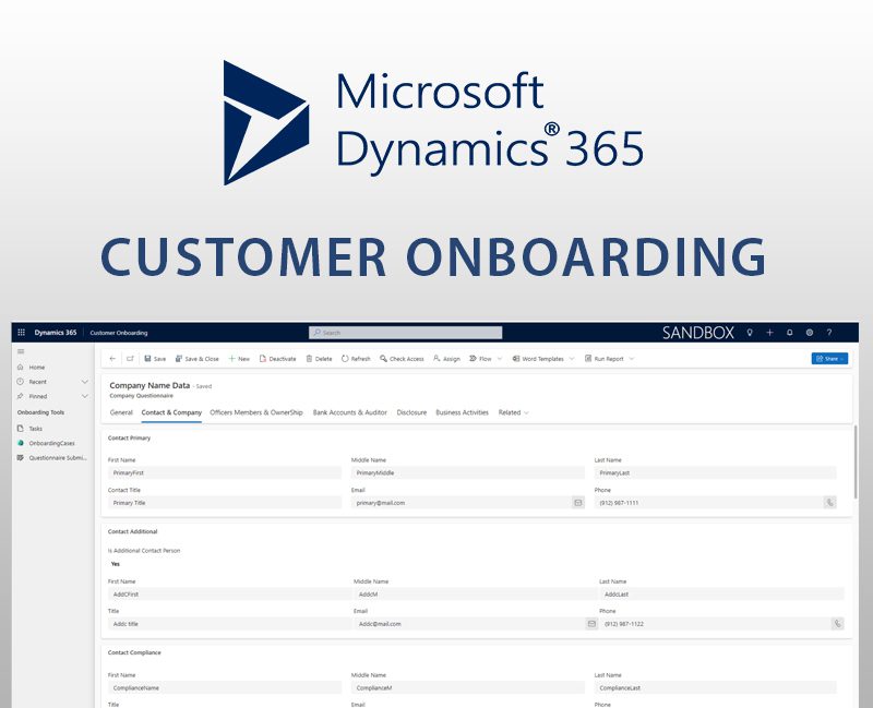 Customer onboarding